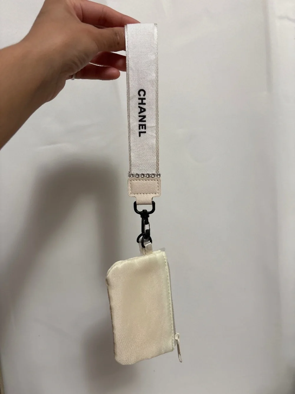 Chanel Ribbon Pouch Wristlet